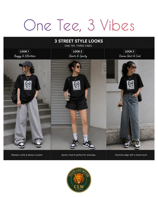 Women oversized tee - Club Leo Wear