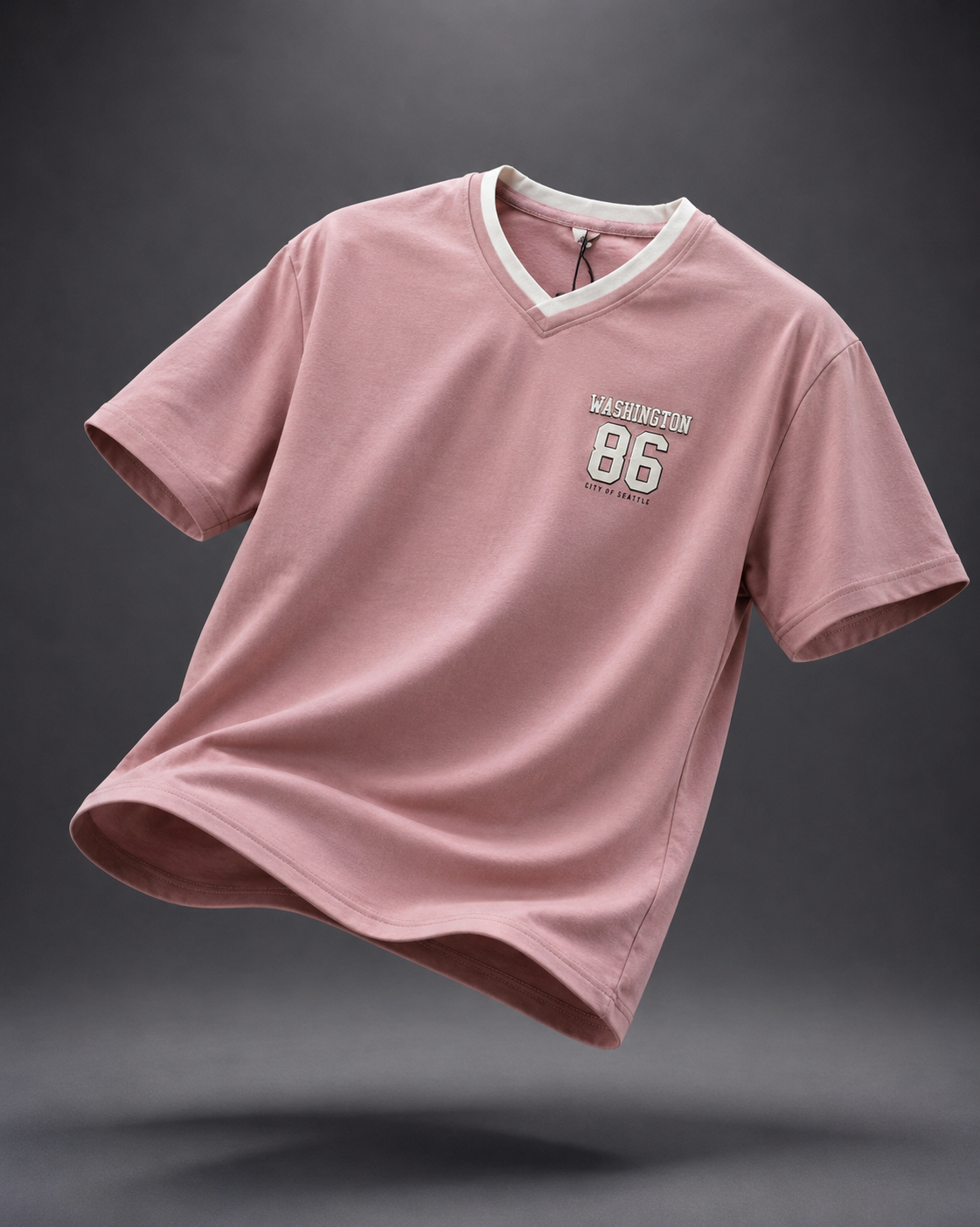 Club Leo Wear Pink Varsity Oversized Premium Cotton T-Shirt for Women