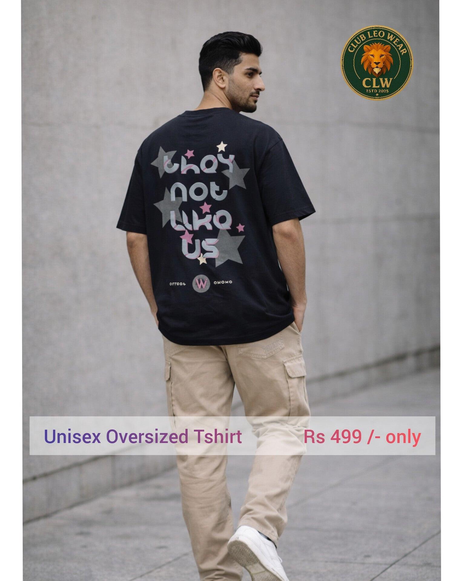 Men oversized fit tee shirt - Club Leo Wear