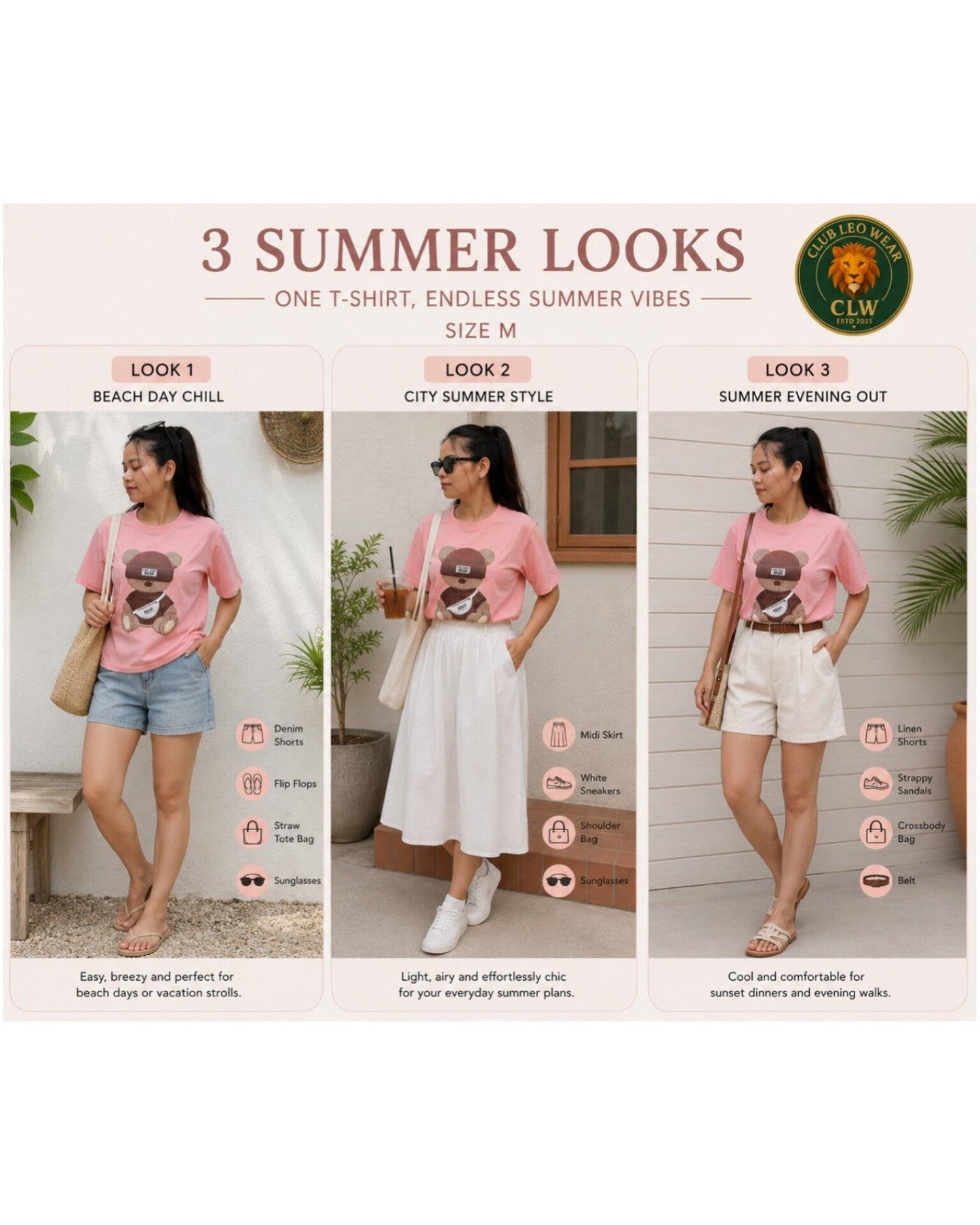 Regular Size women tshirt - Club Leo Wear