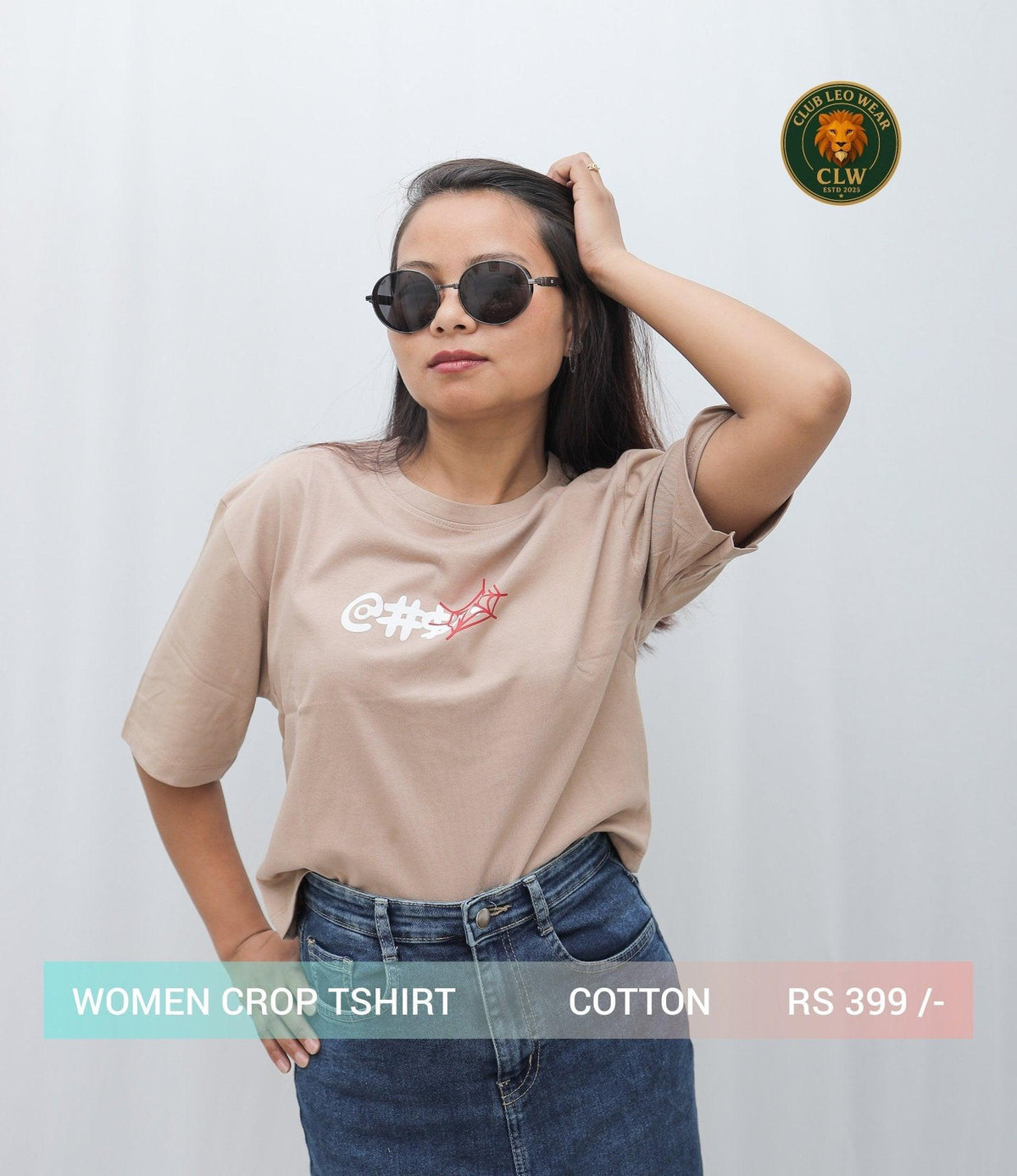 Women crop tee shirt - Club Leo Wear