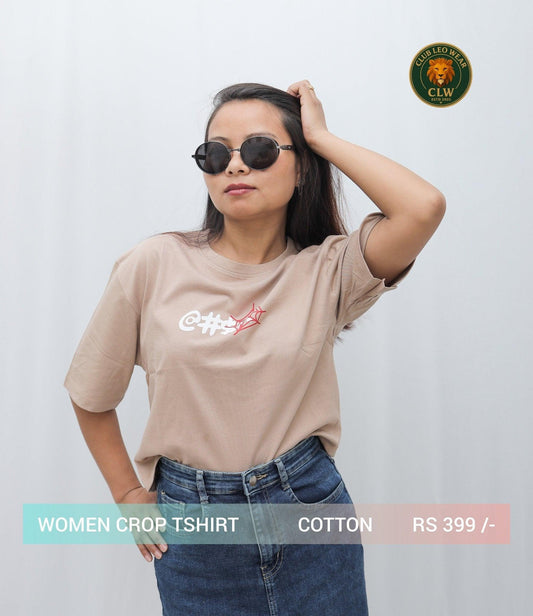 Women crop tee shirt - Club Leo Wear