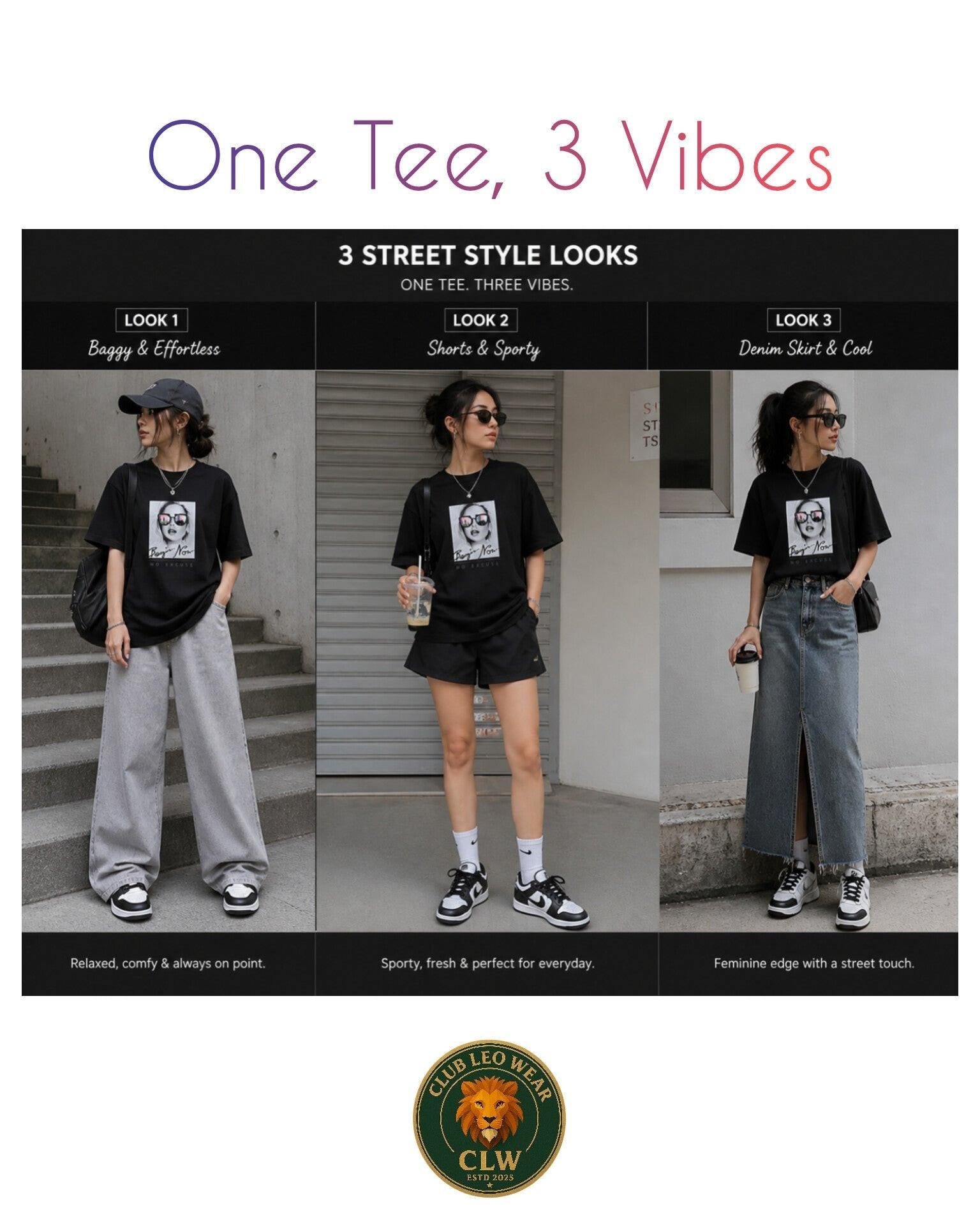 Women oversized tee - Club Leo Wear