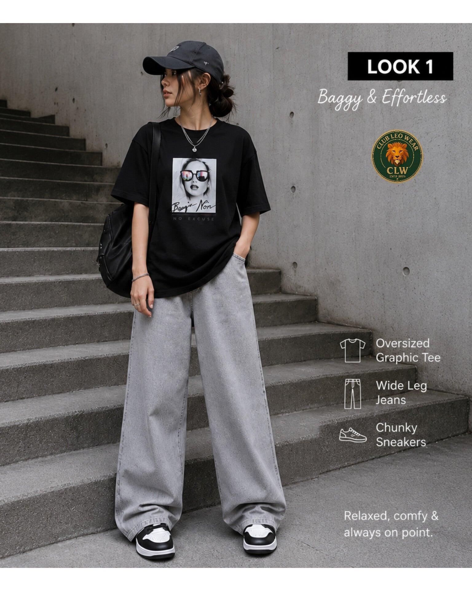 Women oversized tee - Club Leo Wear